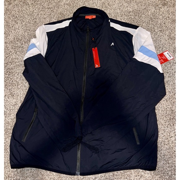 Redvanly‎ Mens Performance Elston Windbreaker Golf Tennis Jacket Tuxedo XL NWT